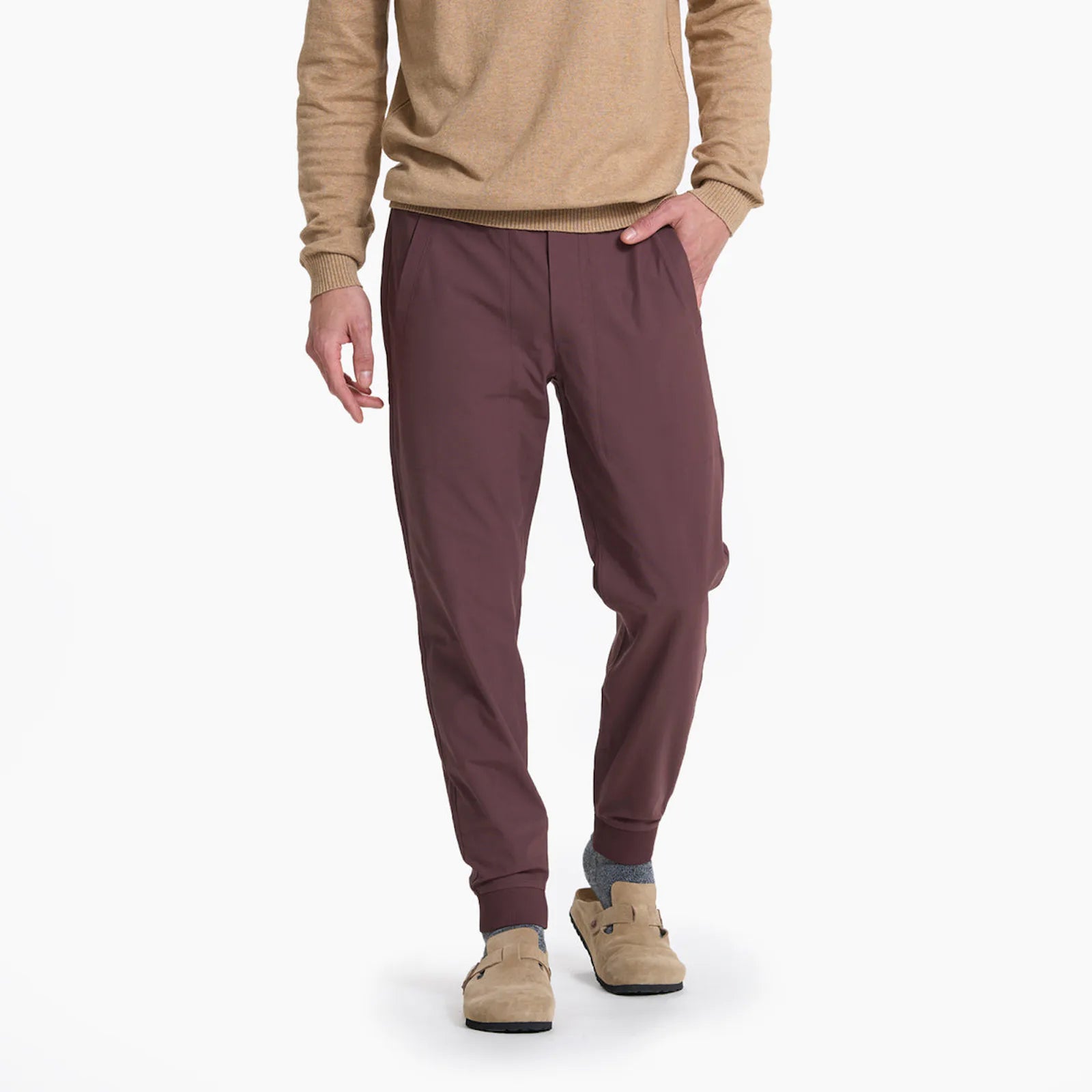 【in a row】One Two Way Jogger Pants BROKIG Mens Joggers Sport Pants, Casual Gym Workout