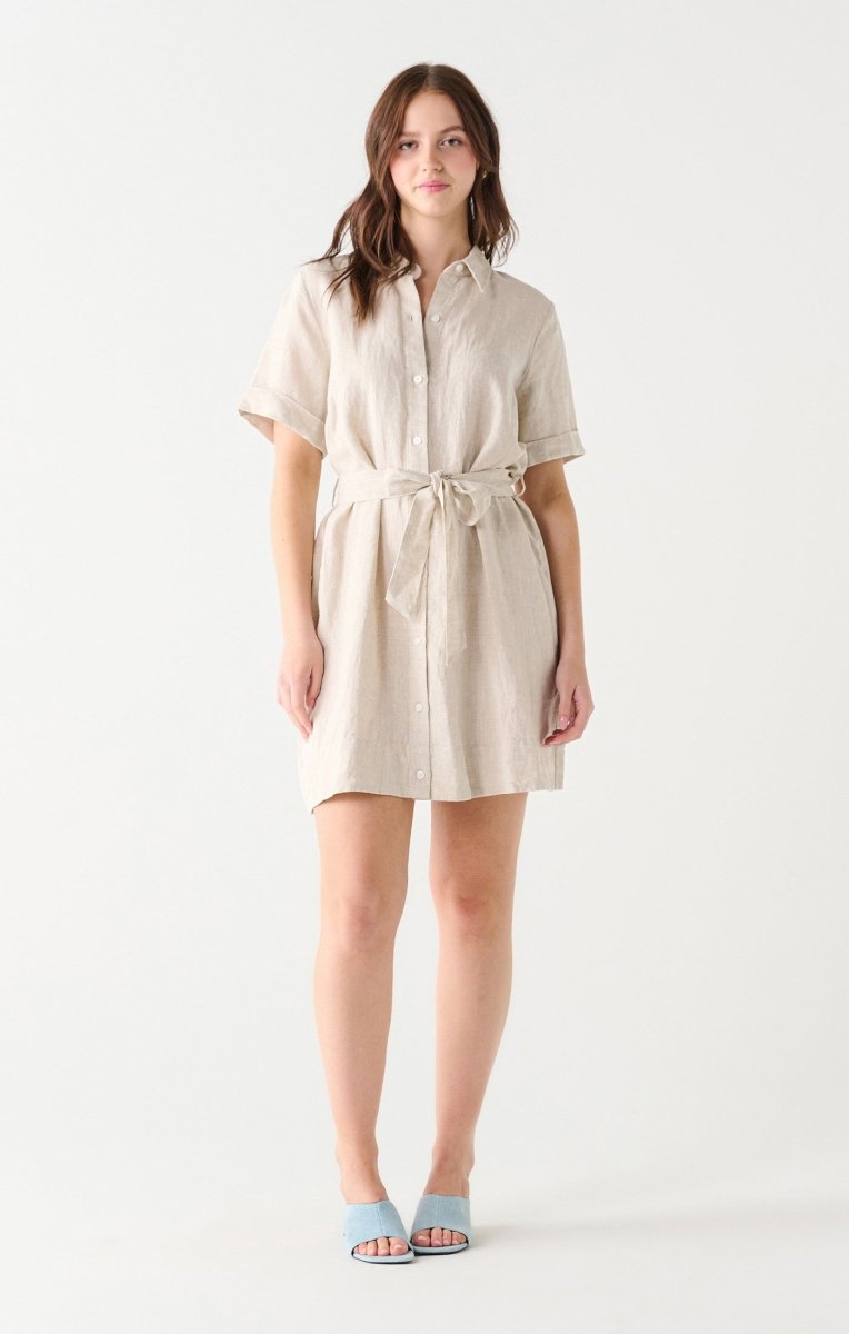 BT2322543 Belted Mini Shirt Dress – kc clothing