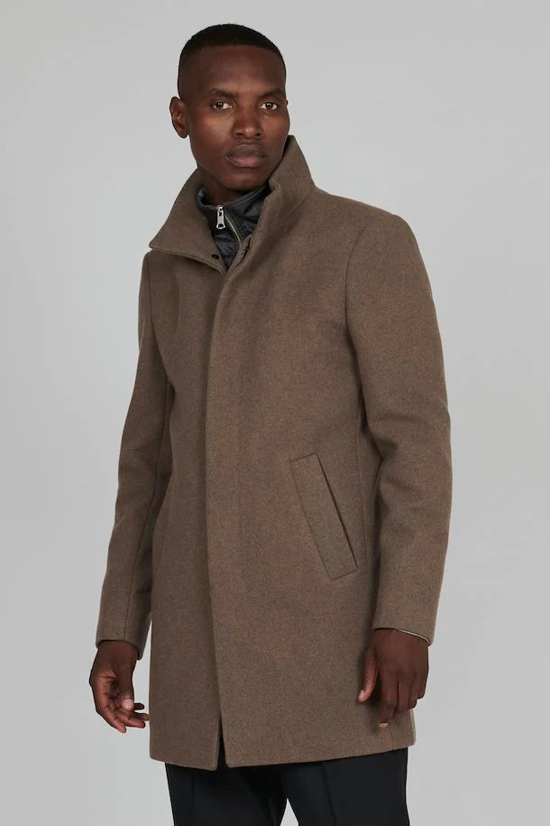 Classic wool shop blend coat