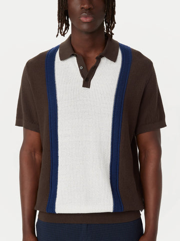 FO1130346 Striped Polo Sweater