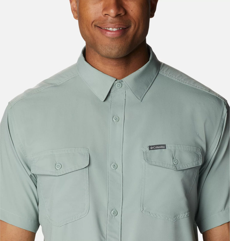 Columbia Utilizer II Solid Short Sleeve Shirt XL Stone Green Male