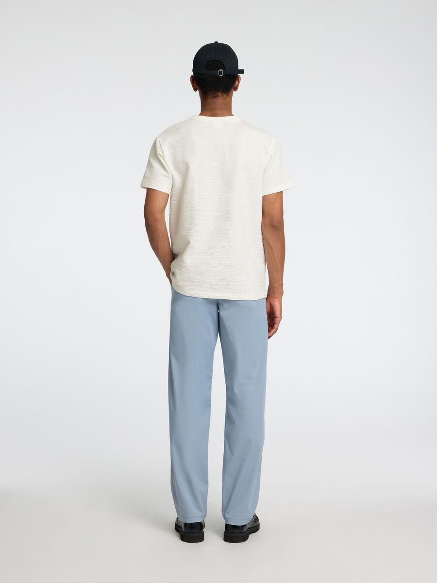 SEL16092769 Sander Seersucker O-Neck Tee