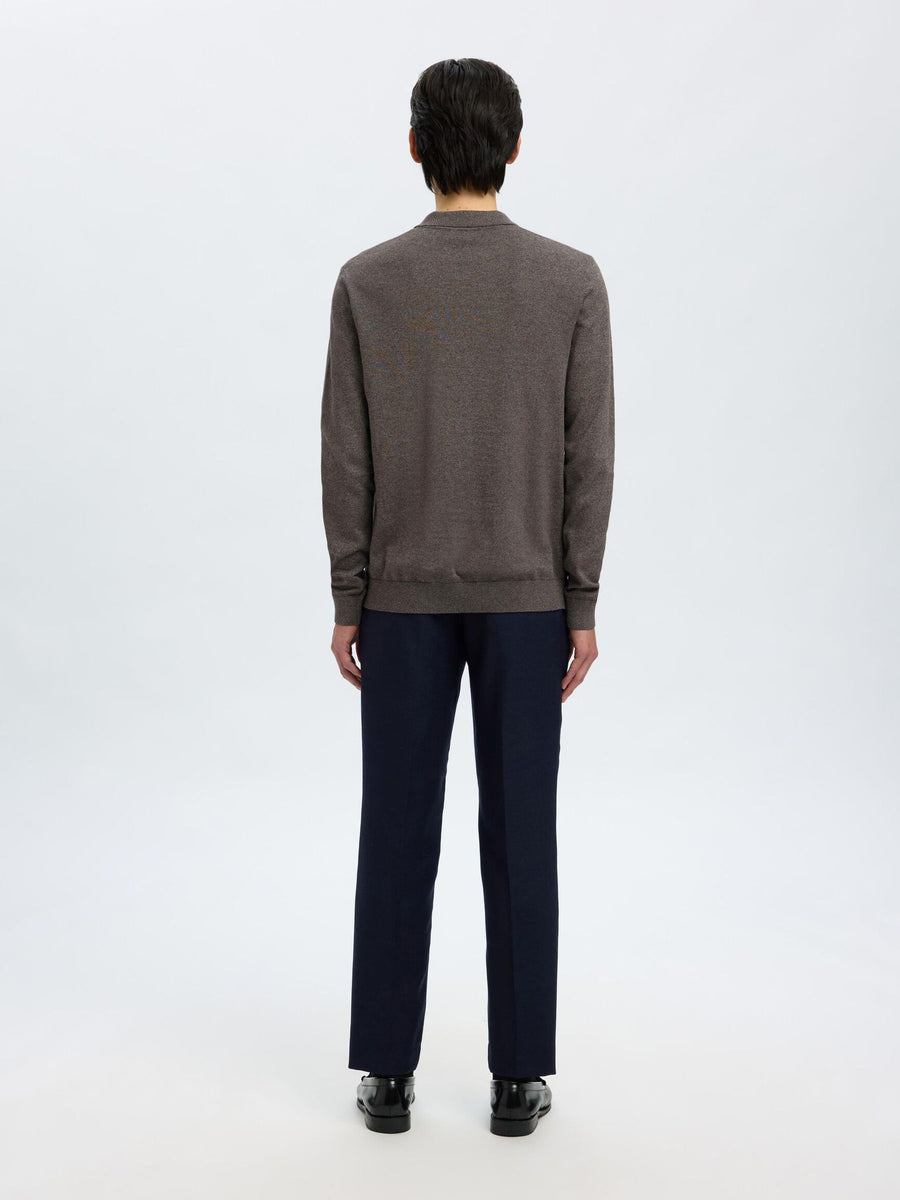 SEL16094271 Berg L/S Hlaf Zip Polo