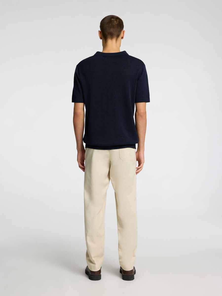 SEL16096197 Mattis Linen Blend Polo