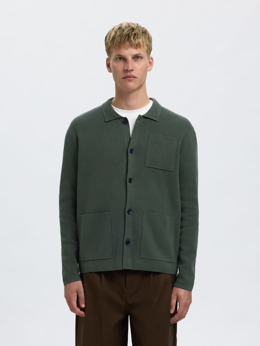 SEL16096549 Mike Light Relaxed L/S Polo Cardigan