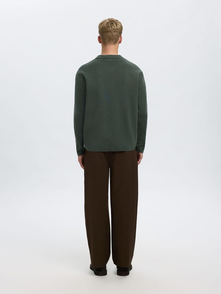SEL16096549 Mike Light Relaxed L/S Polo Cardigan