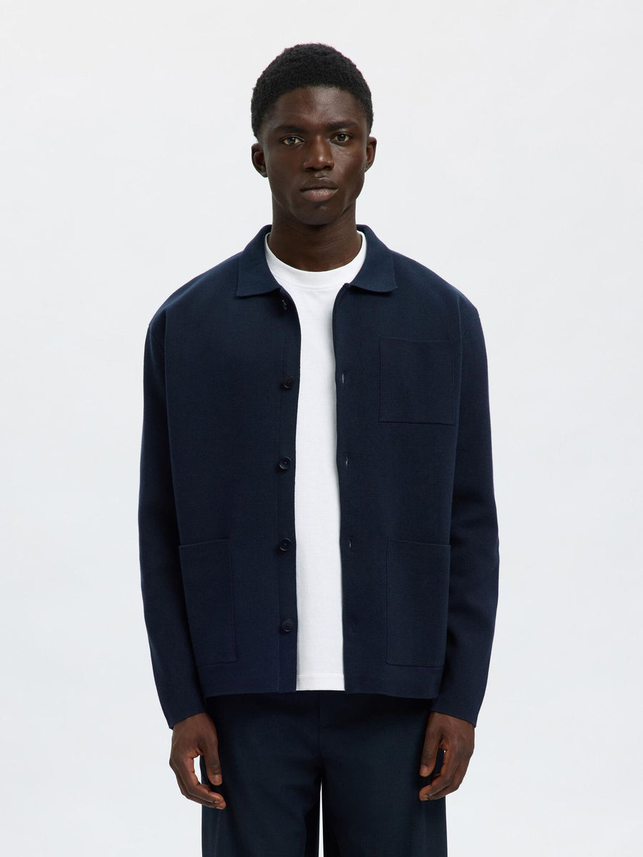 SEL16096549 Mike Light Relaxed L/S Polo Cardigan