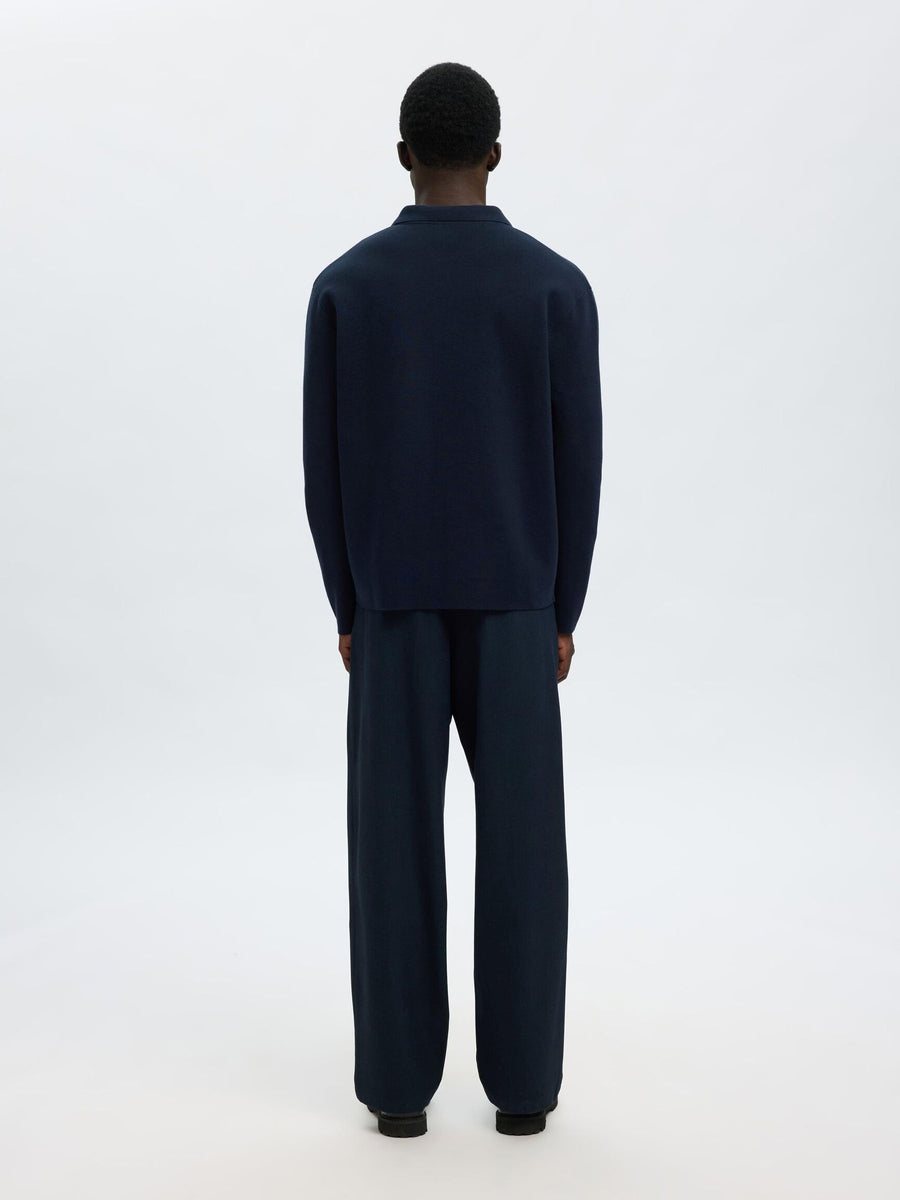SEL16096549 Mike Light Relaxed L/S Polo Cardigan