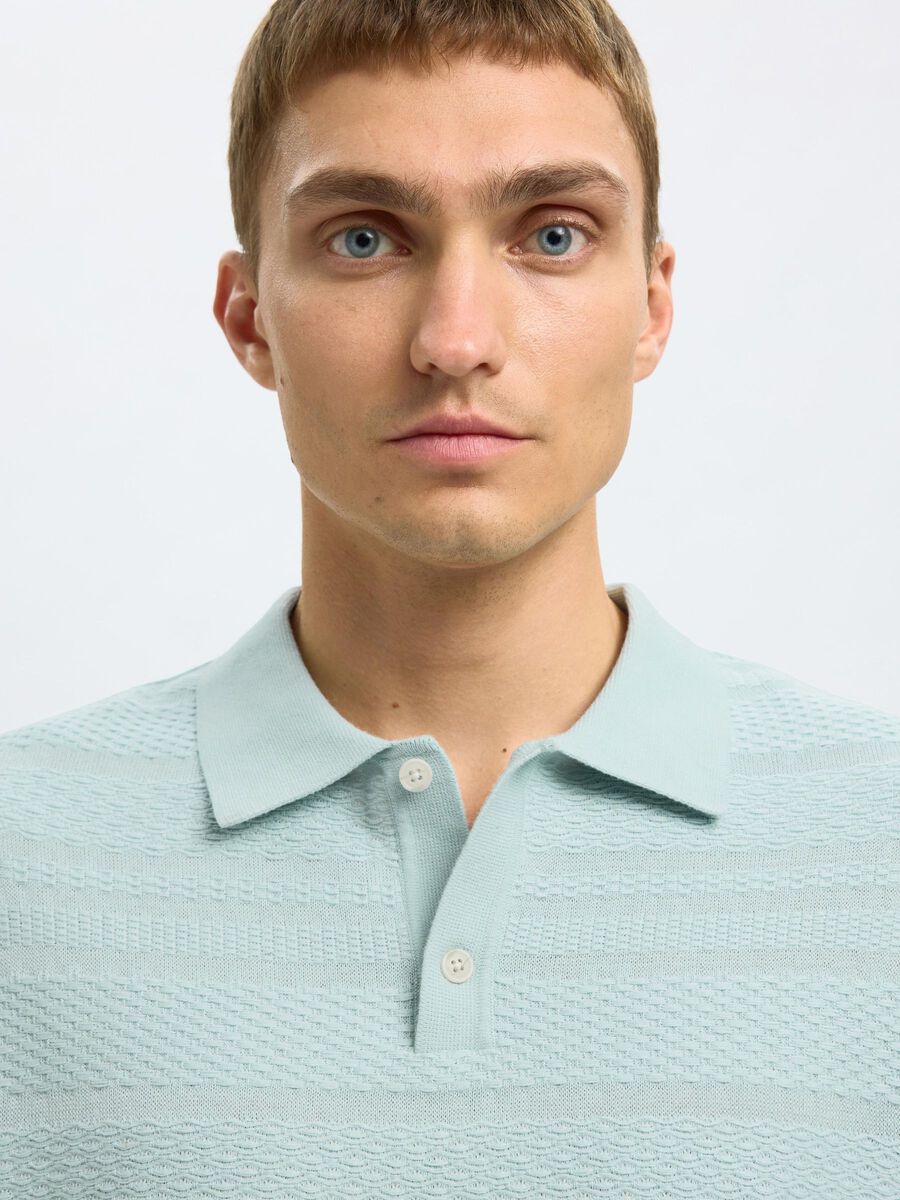 SEL16097574 Foam S/S Knit Relaxed Structured Polo