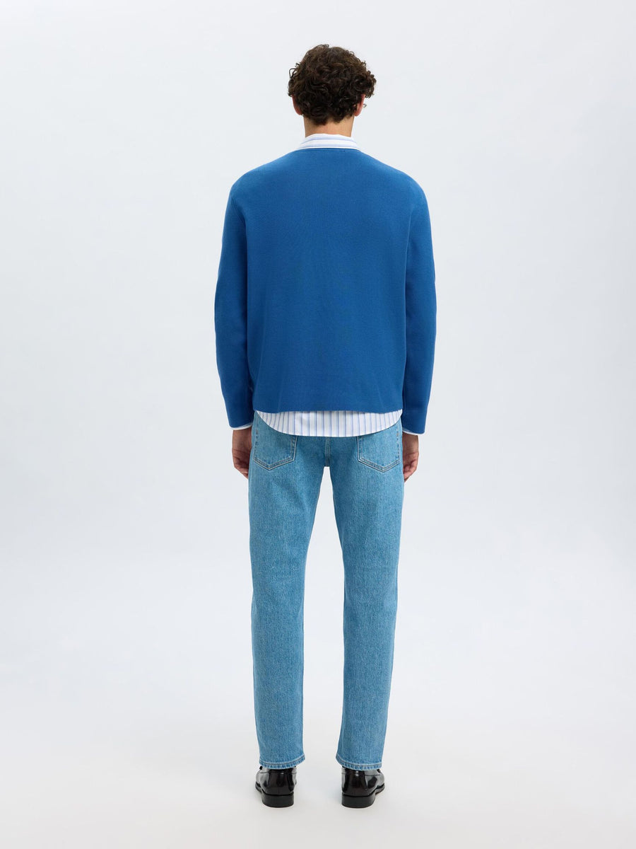 SEL16098435 Mike L/S Knit Relaxed Mock Neck