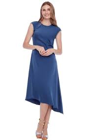 ILTM249001 Roxy Assymetric Satin Dress