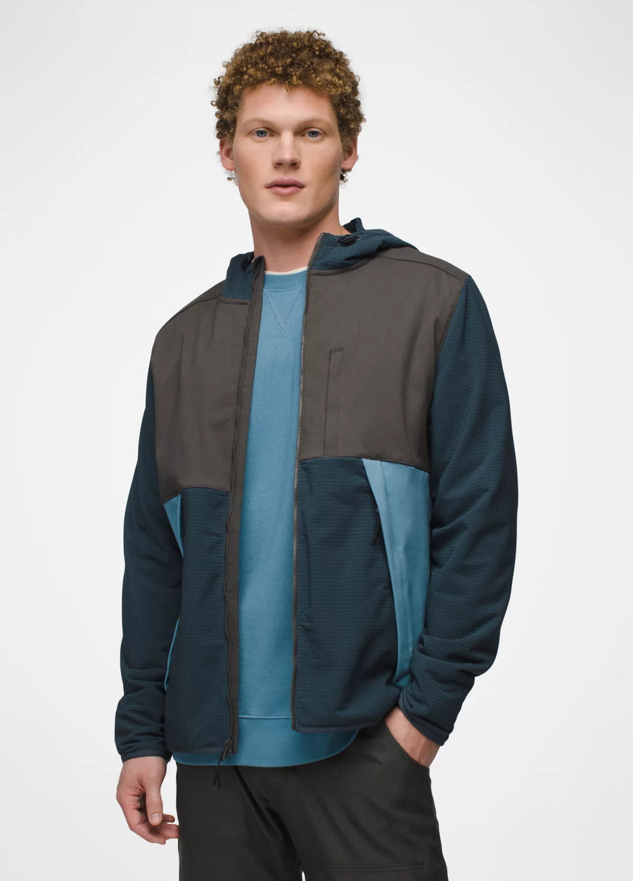 PRA2066341 Gridlocked Fleece Overlay Full Zip