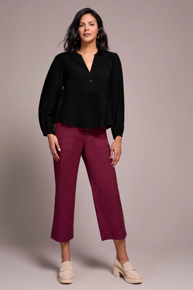 TR2347o L/S Blouse W/Front Plack