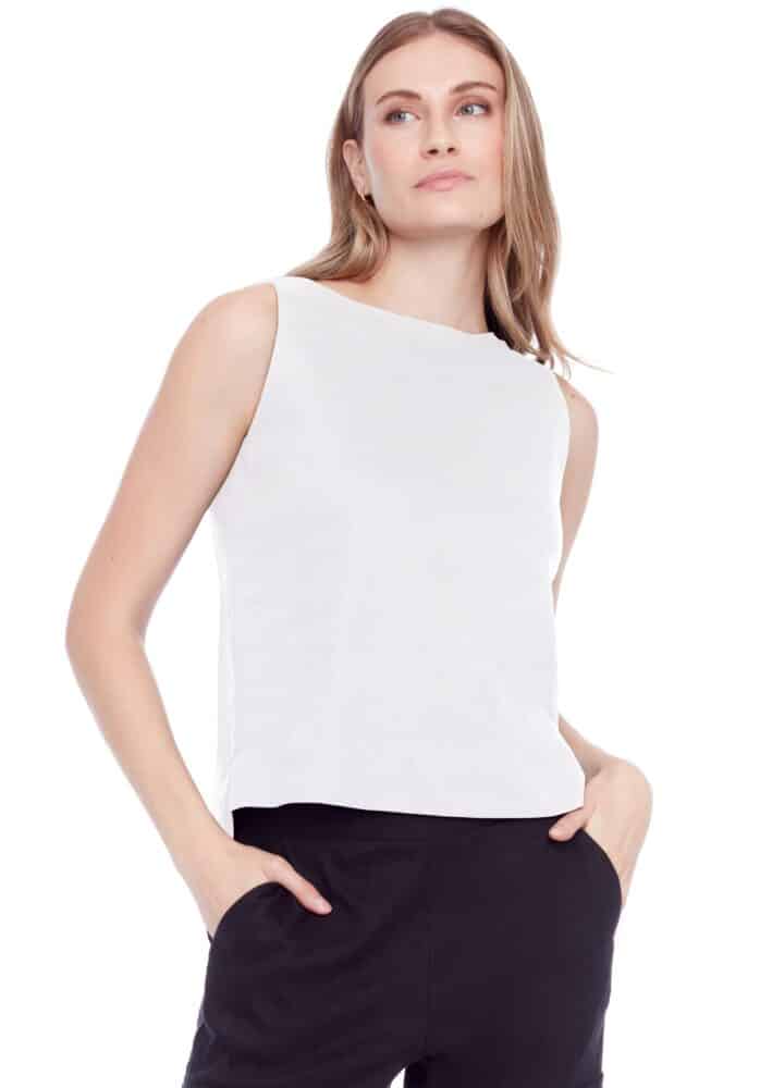 ILTM248000 Linen Sleeveless Top
