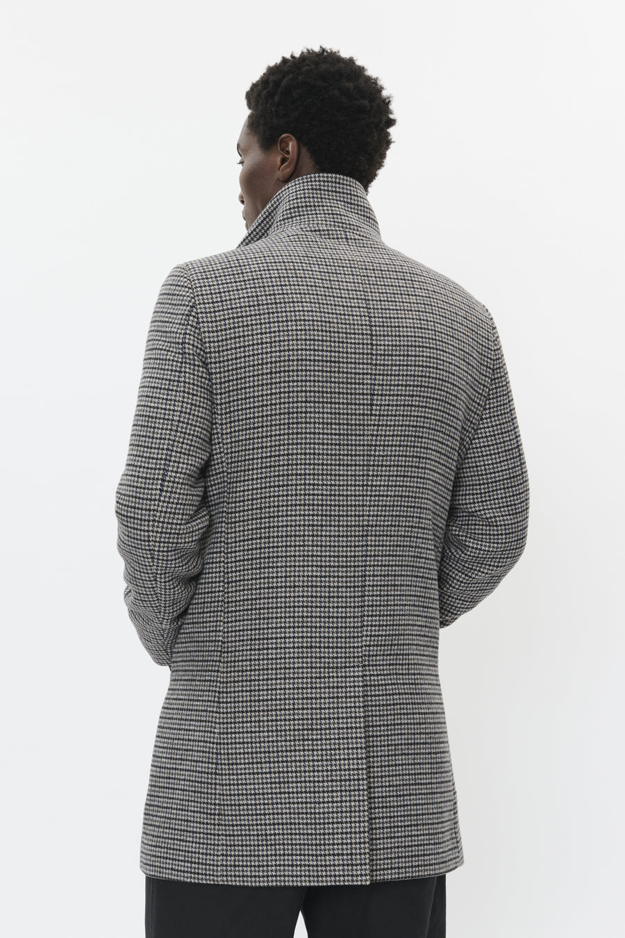 MT30208570 Harvey N Houndstooth Pattern Coat