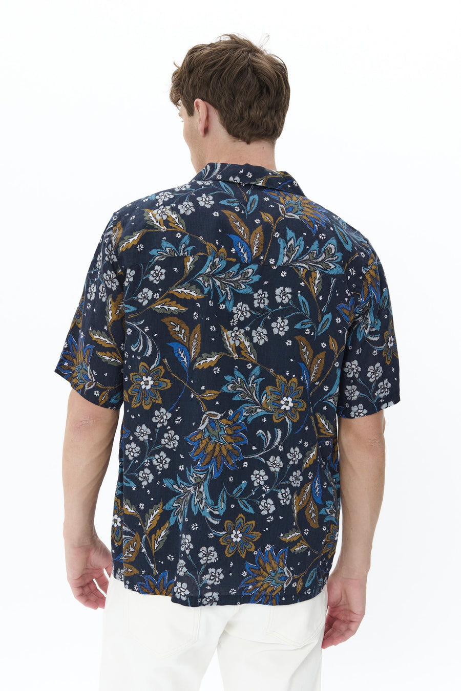 MT30208064Klampo Deep Blue Floral Pattern