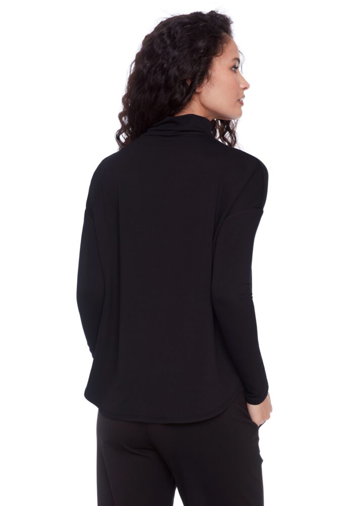 ILTM528012 Long Sleeve Top W/Rounded Hem