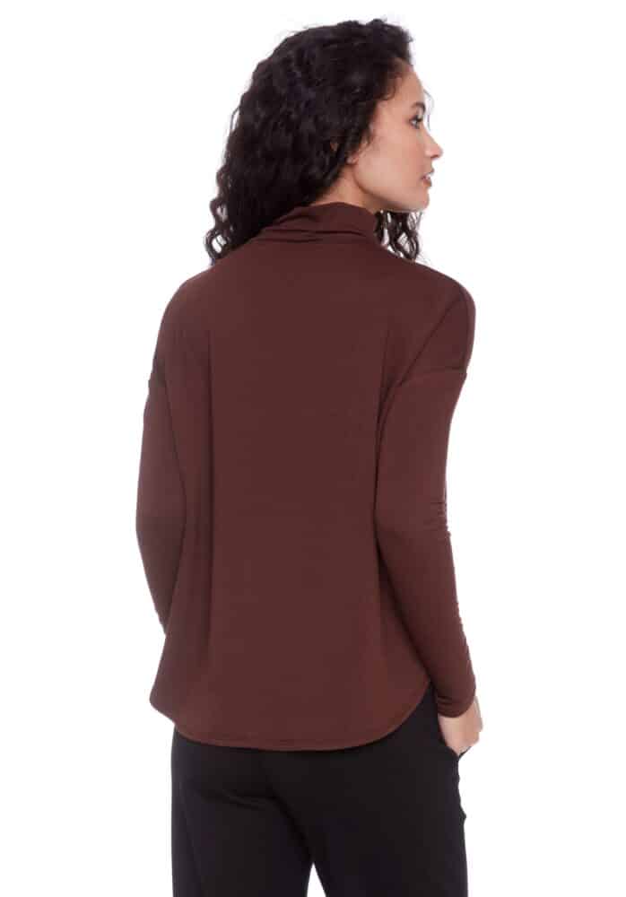 ILTM528012 Long Sleeve Top W/Rounded Hem