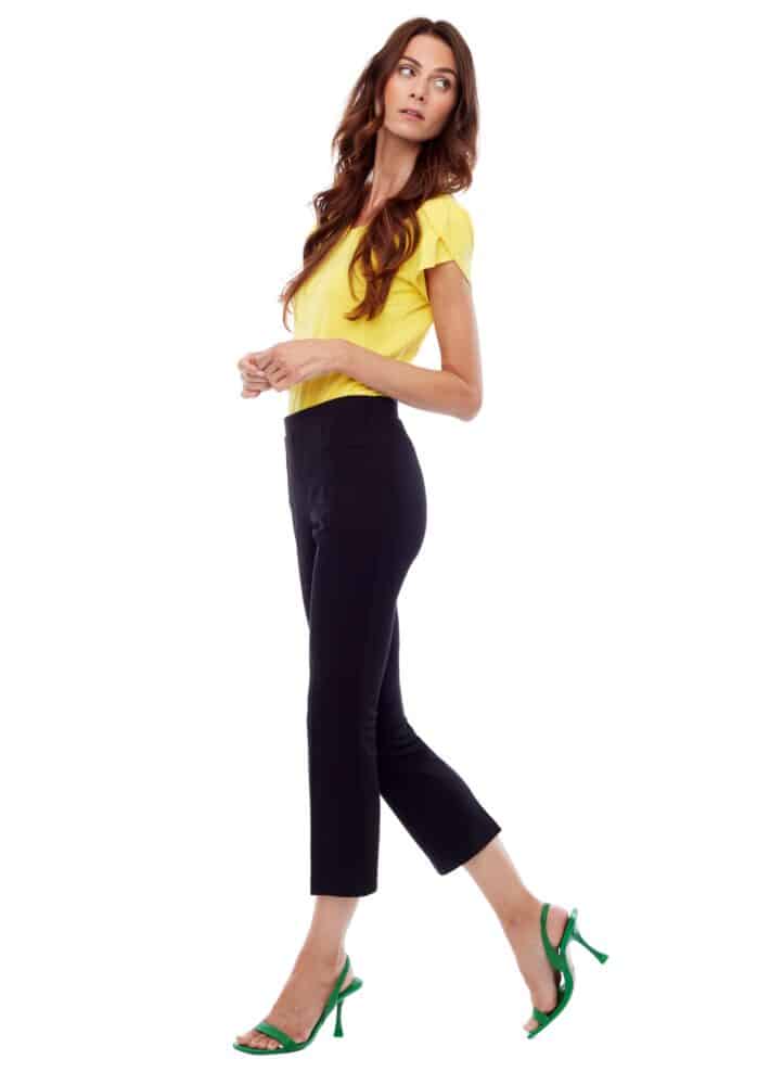 UP67790 Flared Crop 25 In Pant