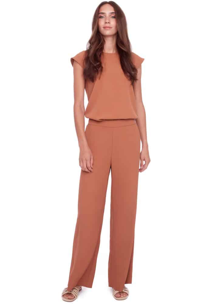 UP68043 Vegan Silk Wide Leg Pant