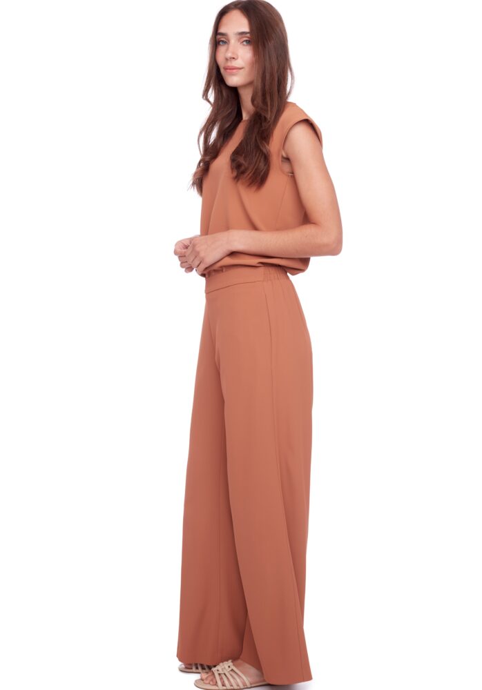 UP68043 Vegan Silk Wide Leg Pant