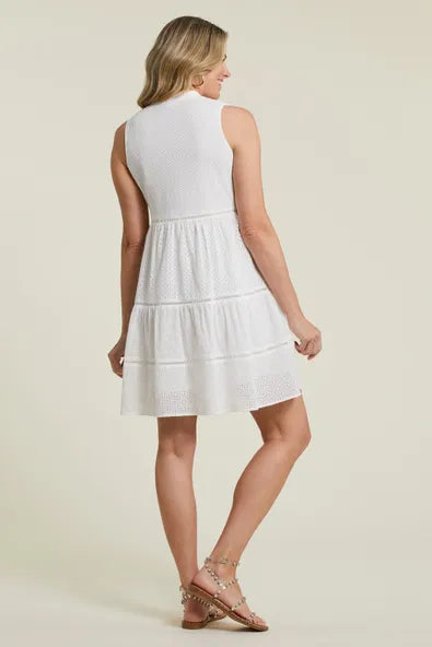 TR7829o Lined Sleeveless Dress W/Pockets