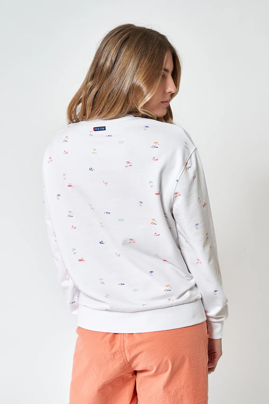 BAT2003 Beach Print Sweatshirt