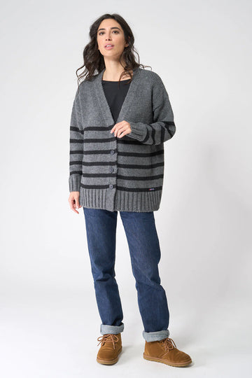 BAT2548 Long Striped Jacket