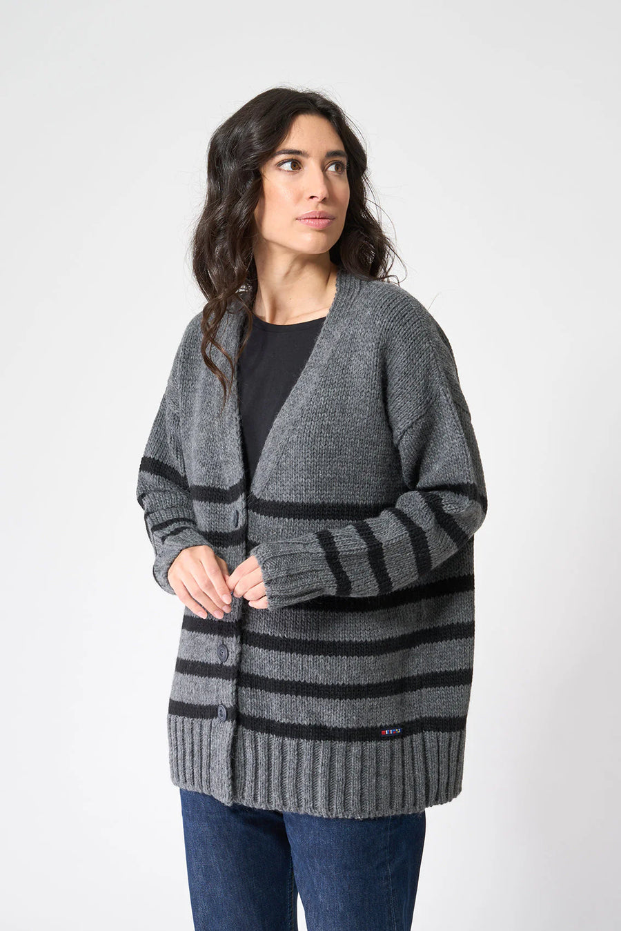 BAT2548 Long Striped Jacket