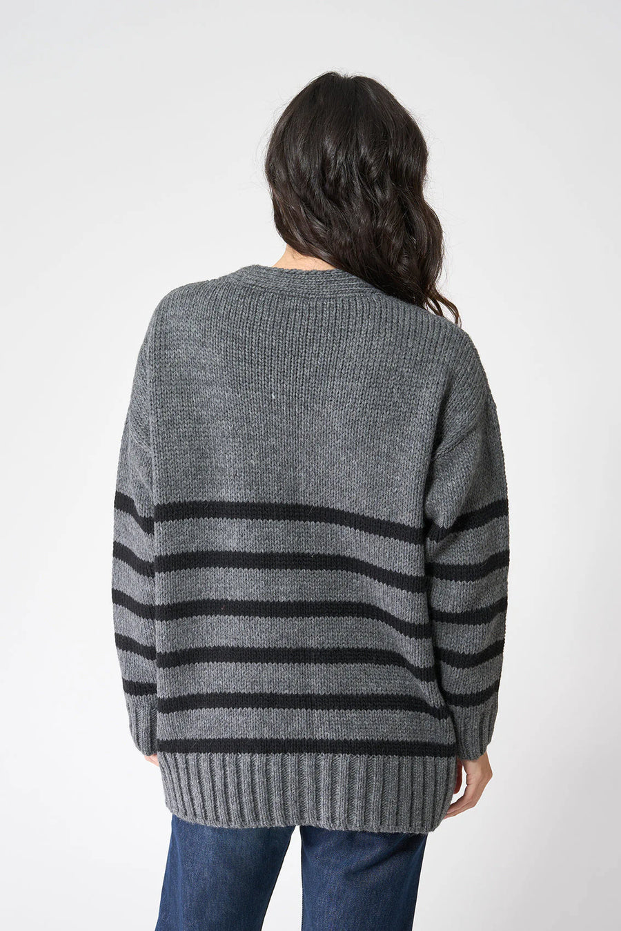 BAT2548 Long Striped Jacket