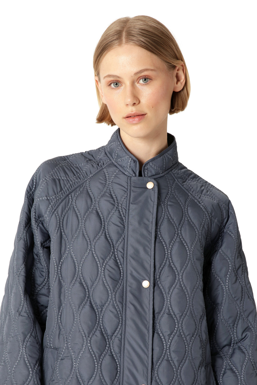 IJAROS05 Mandarin Quilt Jacket