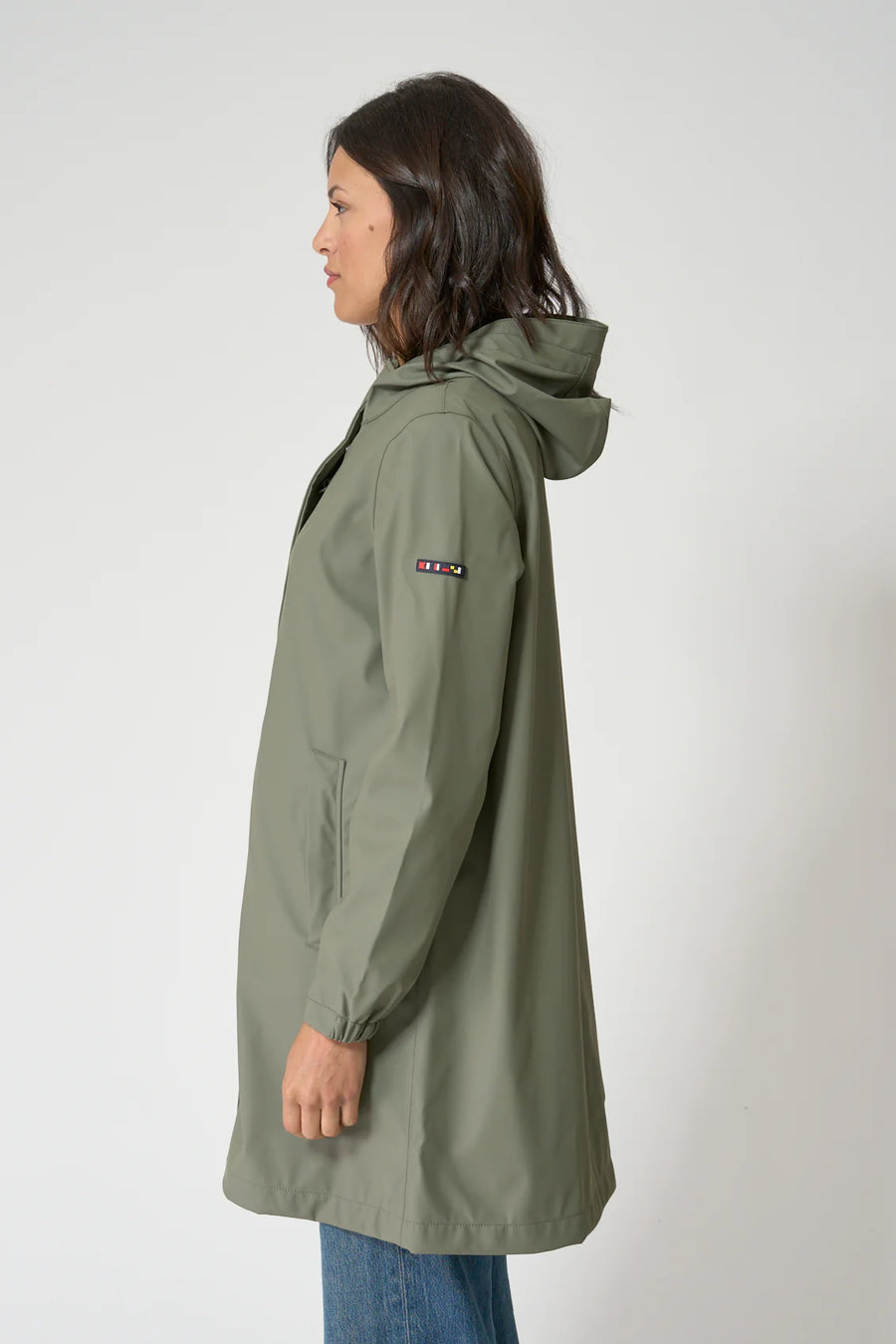 BAT3221 Light PU Raincoat Without Lining W/Sealed Seams