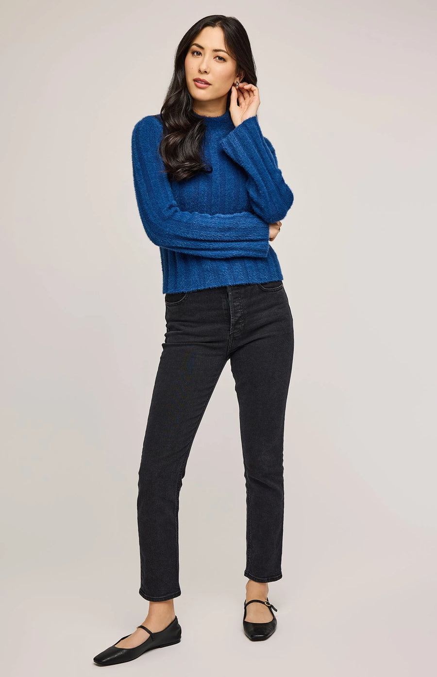 GF2409-3056 Jace Fuzzy Sweater