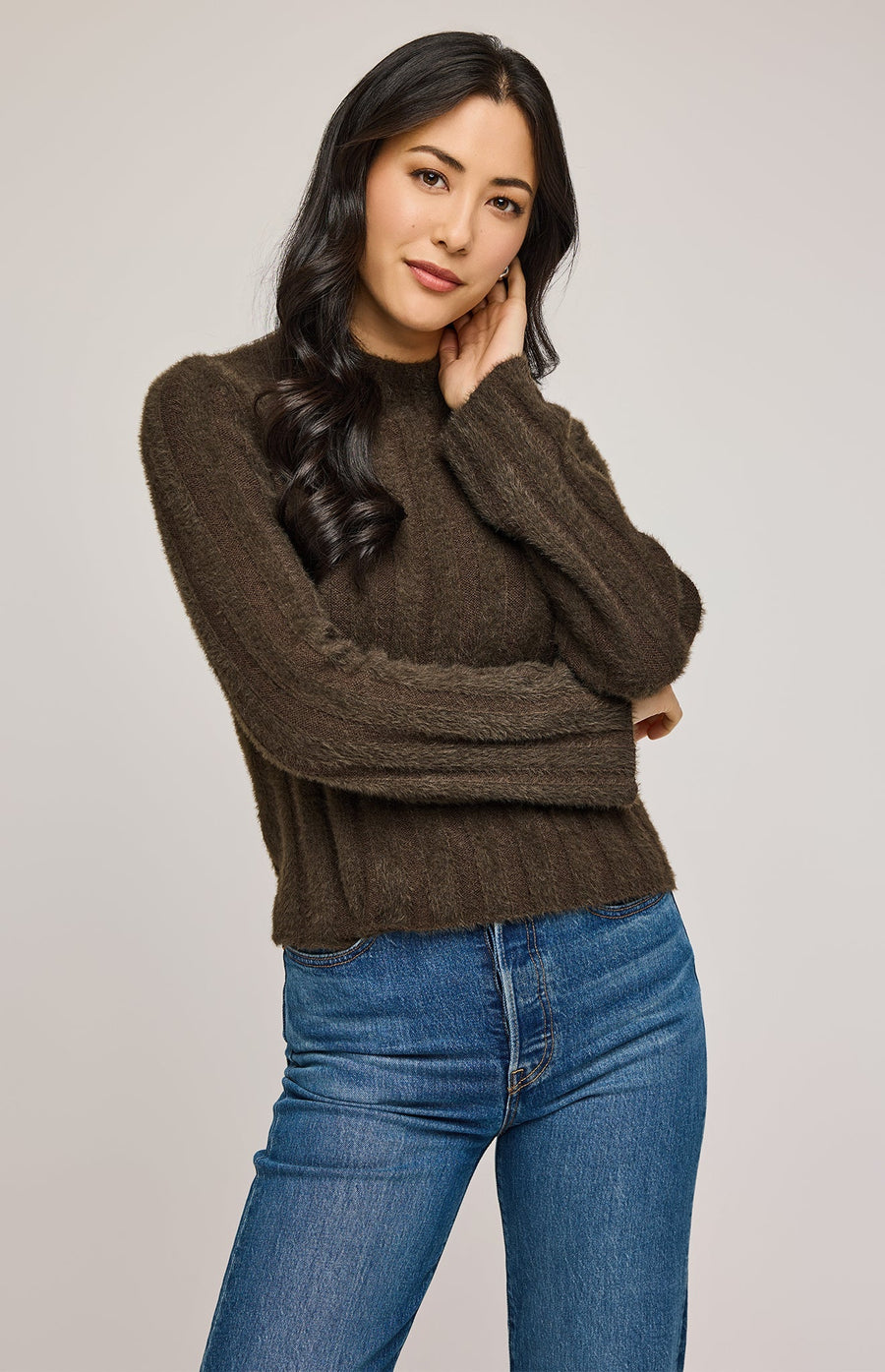 GF2409-3056 Jace Fuzzy Sweater