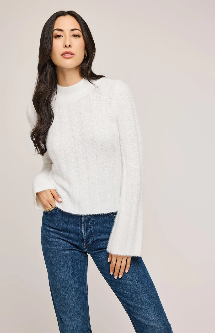 GF2409-3056 Jace Fuzzy Sweater