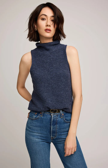GFX2508-3111 Orla Sleeveless Roll Neck Vest