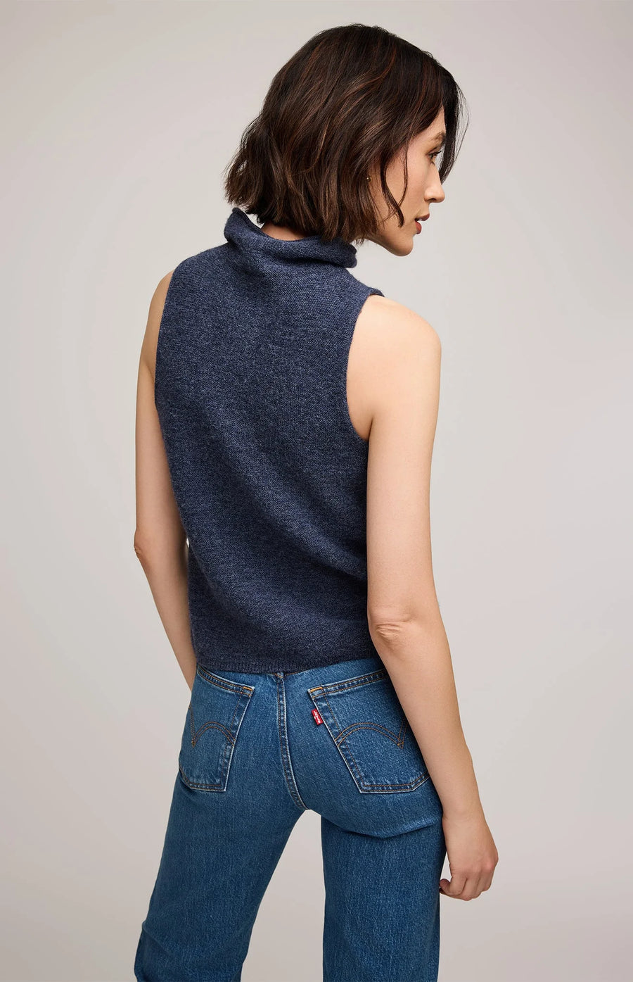 GFX2508-3111 Orla Sleeveless Roll Neck Vest