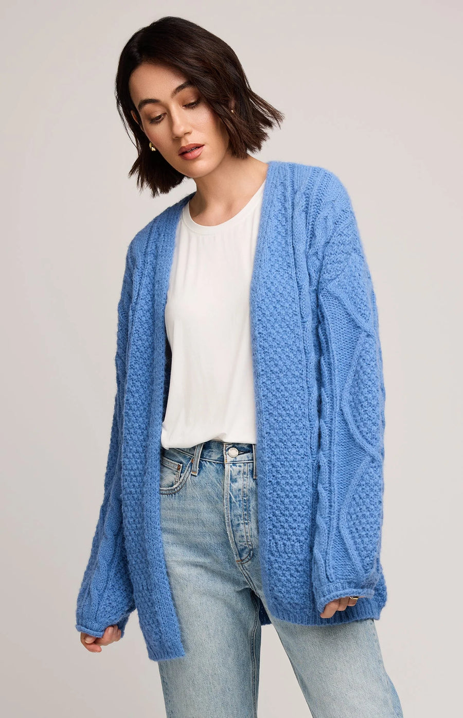 GFX2508-3128 Betty Long Open Cardigan