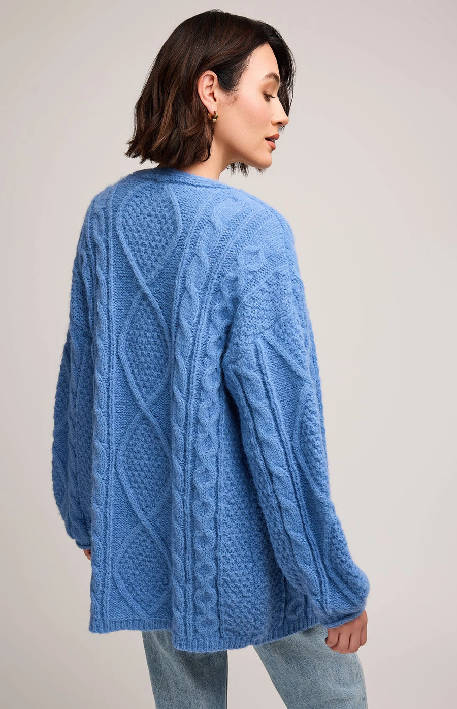 GFX2508-3128 Betty Long Open Cardigan