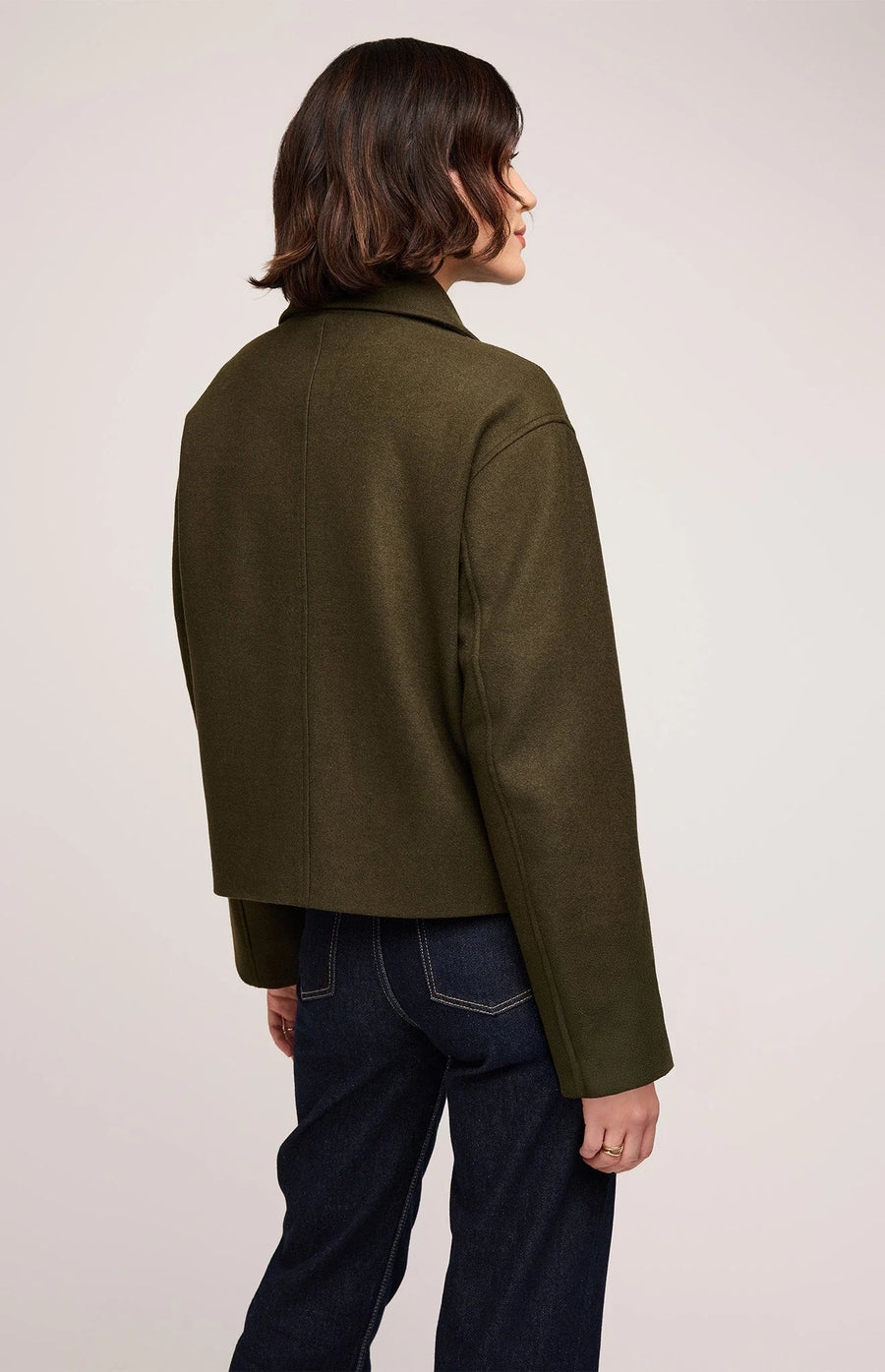 GFX2508-5253 Marguerite Cropped Boxy Peacoat
