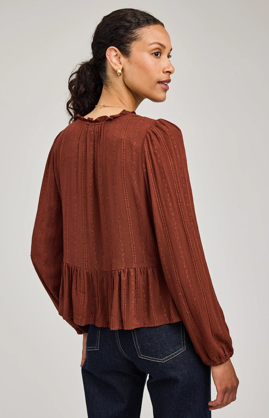 GF25092892 Ophelia Peplum Blouse