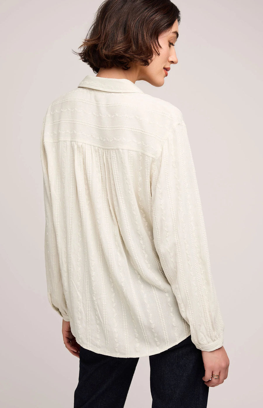 GF25092893 Solana Button Down with Embroidery