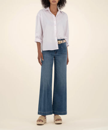 KUT1753MB5 Meg High Rise Wide Leg W/Patch Pockets Regular Hem