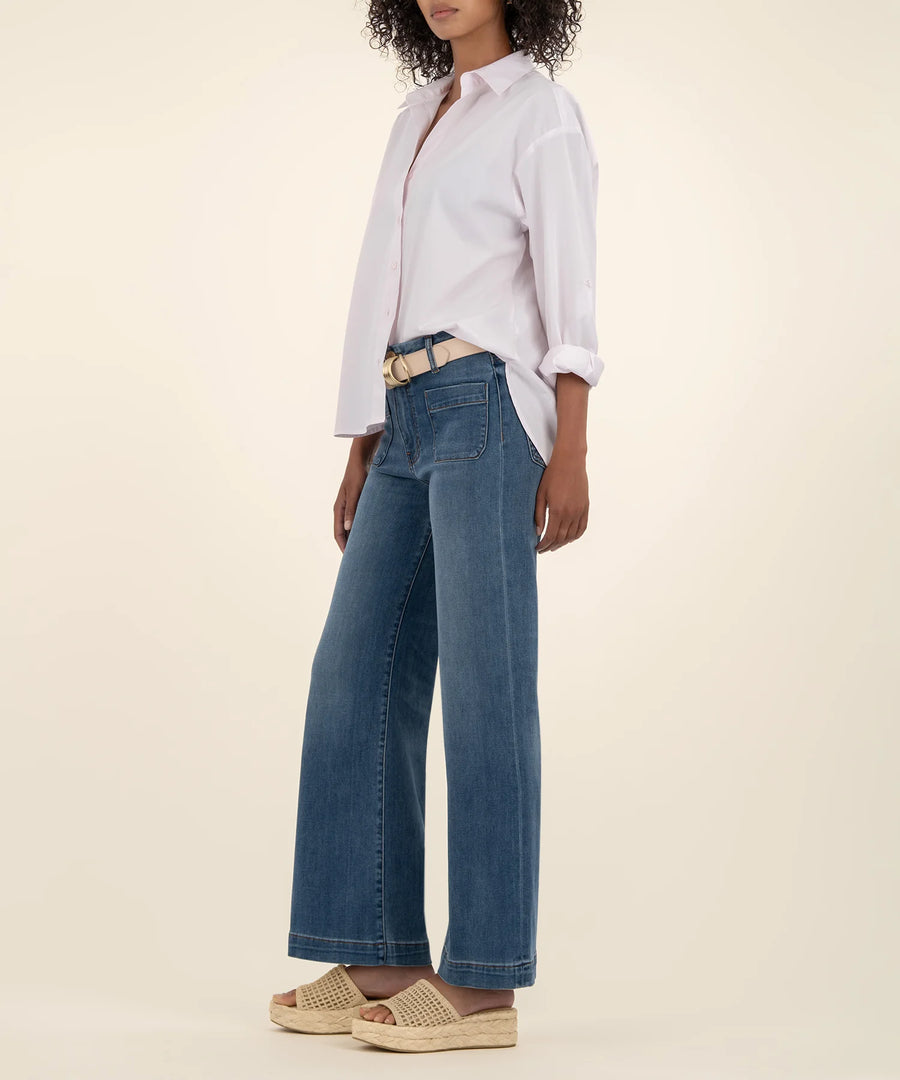 KUT1753MB5 Meg High Rise Wide Leg W/Patch Pockets Regular Hem