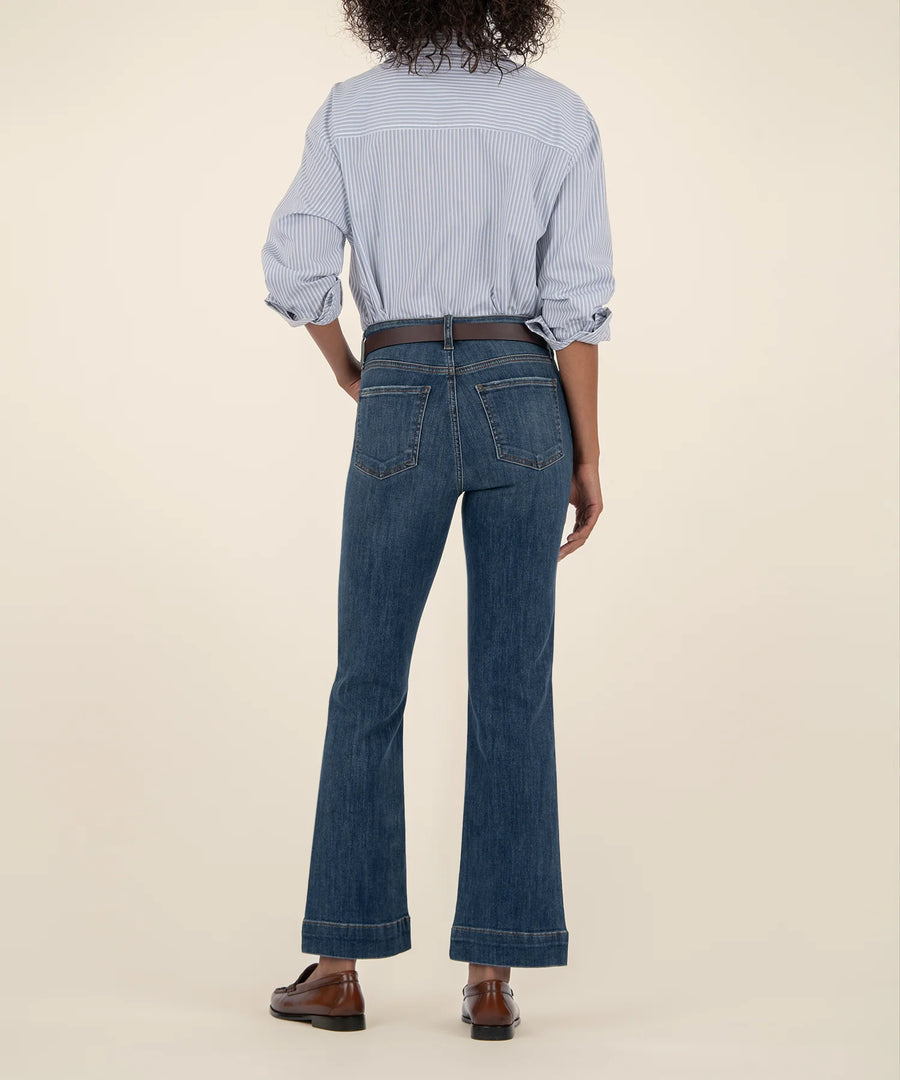 KUT1681MB6 Kelsey High Rise Ankle Flare Wide Hem