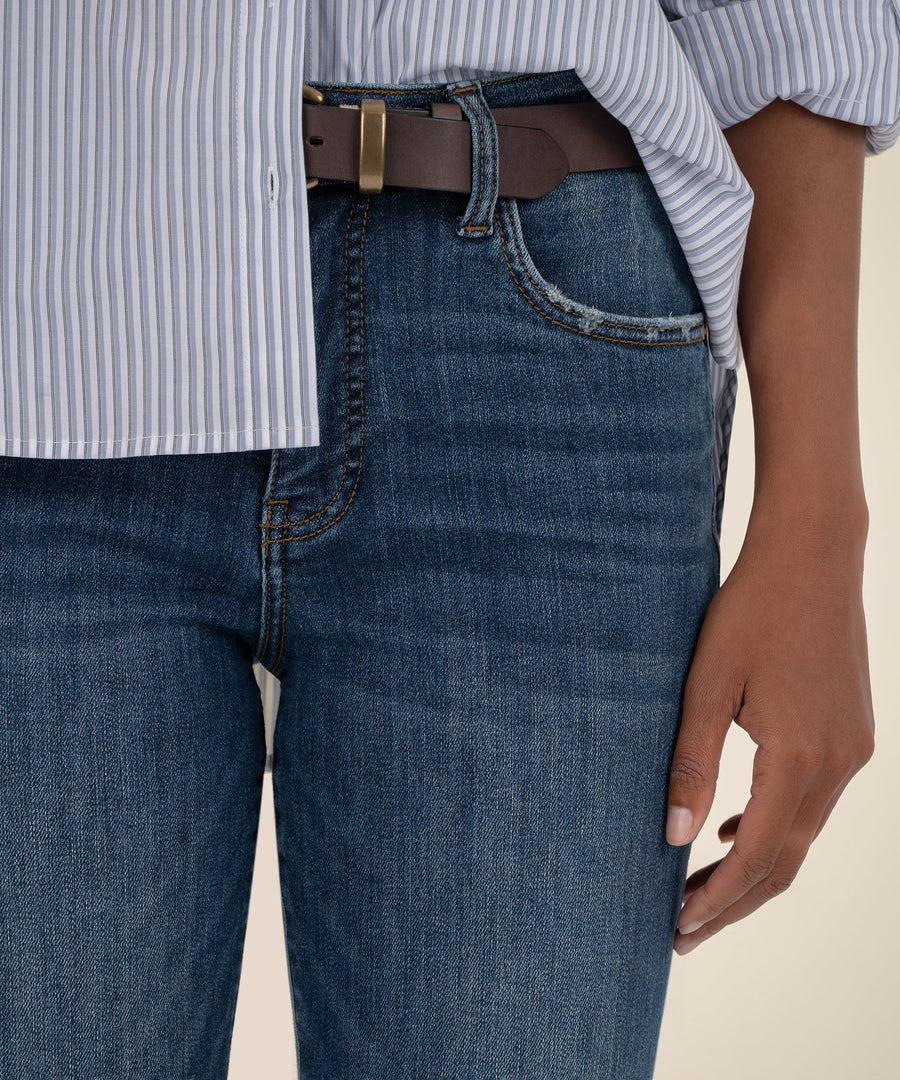 KUT1681MB6 Kelsey High Rise Ankle Flare Wide Hem