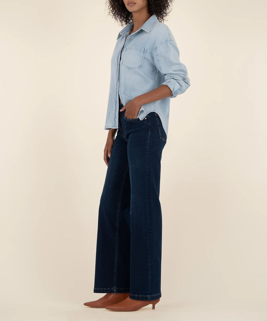 KUT1705MD1L Jean High Rise Wide Leg