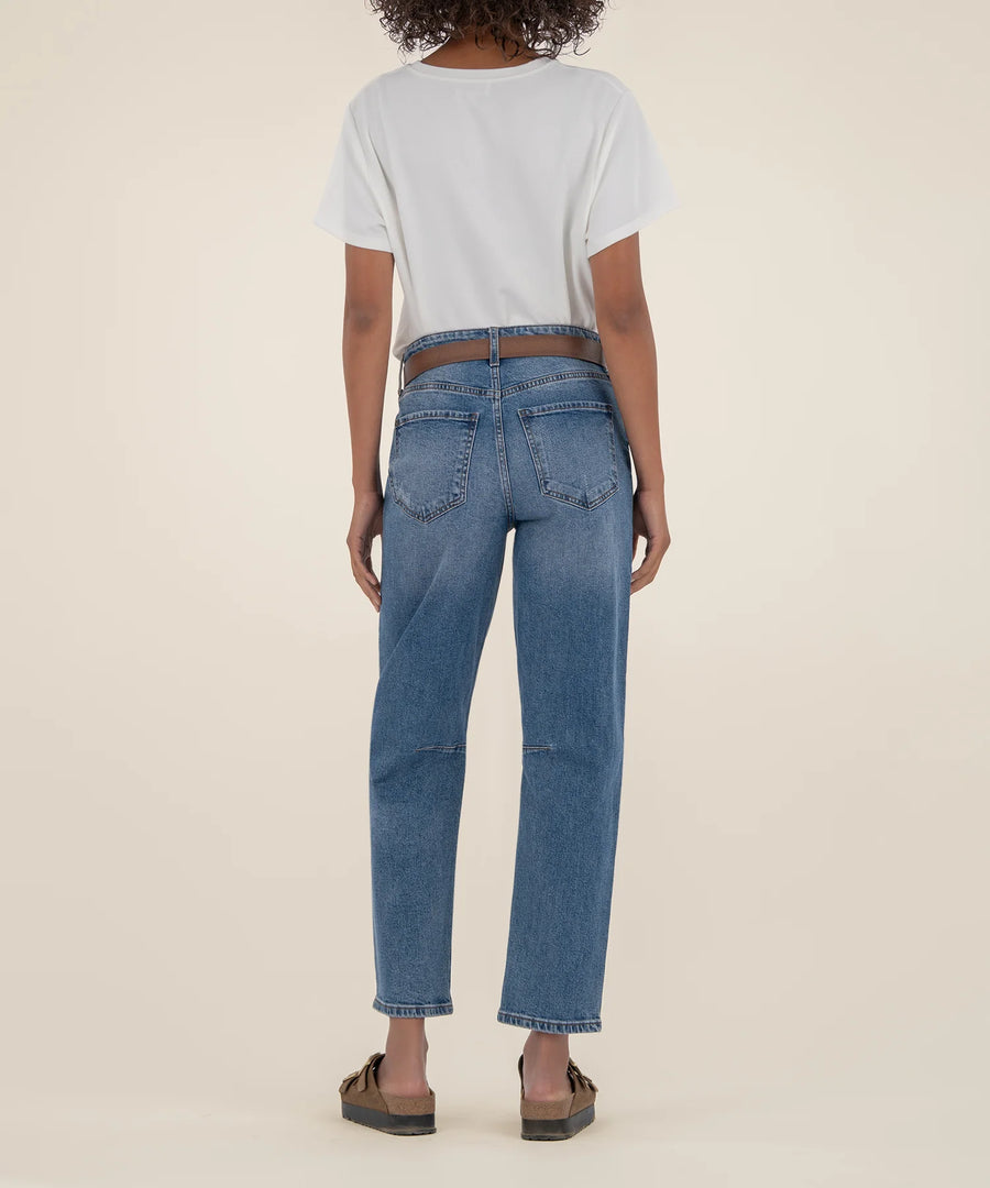 KUT2024MA7 Ashley High Rise Slouchy Barrel Straight Leg