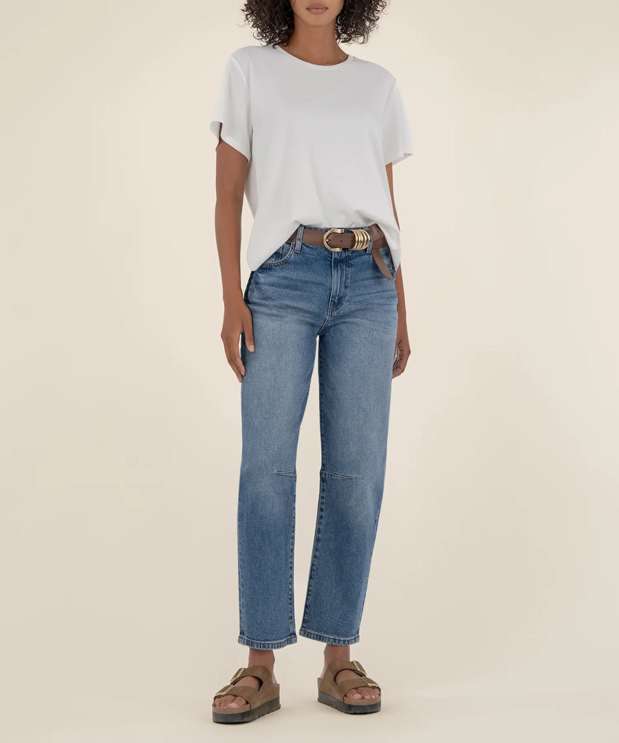 KUT2024MA7 Ashley High Rise Slouchy Barrel Straight Leg