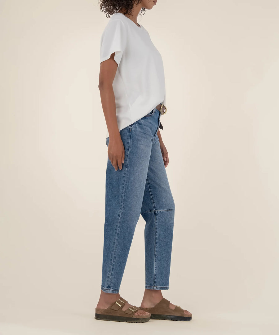 KUT2024MA7 Ashley High Rise Slouchy Barrel Straight Leg